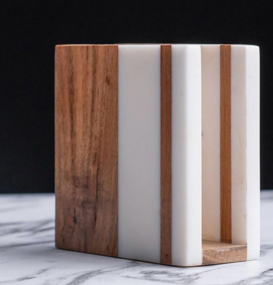 Wooden Resin Tissue Box